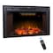 Edendirect 50-in W Black Wall mount LED Wall-mount Electric Fireplace with Remote Control Included ZR-EF50T - alternate 1