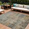 Homeroots 10' X 14' Sage And Beige Abstract Washable Indoor Outdoor Area Rug 616255 - alternate 1