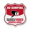 Signmission No Dumping Shield Sign This Property Is, 12 Inch X 12 Inch, Plastic Sign SHI-P-12-393 - alternate 1