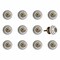 Homeroots 1.5" X 1.5" X 1.5" Ceramic Metal Multicolor Knobs, 12PK 358107 - alternate 4