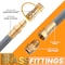 Serenelife SereneLifeHome Natural Gas Hose, with Conversion Kit and Quick Connect Fittings, Works with Models SLNATGSC66 - alternate 2
