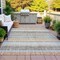 Homeroots 10' X 14' Gray And Silver Striped Washable Indoor Outdoor Area Rug 632220 - alternate 4