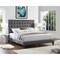 Homeroots Gray Solid Wood King Tufted Upholstered Velvet Bed 544753 - alternate 5