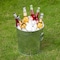 Gardenised 7 gal Round Outdoor Can, Silver, Galvanized Steel, 13 in QI004750 - alternate 6