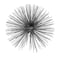 Homeroots 10" Silver Metal Spiky Sphere Tabletop Sculpture 354764 - alternate 1