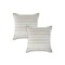 Homeroots Set of Two 18" X 18" Green Beach Chevron Cotton Zippered Pillow, 2PK 535273 - alternate 4