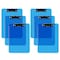 Davis Group Plastic Clipboard, Flat Clip, Transparent Blue, 6PK 4833-52-06 - alternate 1
