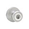 Kwikset Entry Knobs Mobile Home Satin Chrome 1-3/4 in Satin Chrome 94002-824 - alternate 3