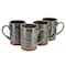 Gibson Home Terra Bella 4 Piece 18.5 Ounce Terracota Mug Set in Peacock Green 142962.01 - alternate 1