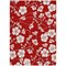 Homeroots 9' X 12' Red Ivory And Gray Floral Washable Indoor Outdoor Area Rug 599920 - alternate 3