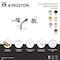 Kingston Brass Double-Handle Wall Mount Bathroom Faucet with Knurled Handle, Matte Black KS6120KNL - alternate 2