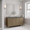 James Martin Vanities Chicago 60in Double Vanity, Walnut Whisper, w/ 3 CM Parisien Bleu Silestone Top 503-V60D-WLW-FPBL - alternate 3