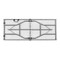 Regency Trestle 6 ft Folding Table, Fold-in-Half with Handle, Heavy-Duty Steel Frame, 72 x 29 in, White TBM7229WH - alternate 4