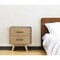 Homeroots 24" Solid Wood and Wood Two Drawer Nightstand 473036 - alternate 3