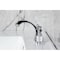 Kingston Brass Widespread Bathroom Faucet with Knurled Handle and Brass Pop-Up, Polished Chrome KS4941KNL - alternate 3