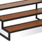 Homeroots 15in Black And Brown Metal And Solid Wood Hand Finished Three Tier Tray 611867 - alternate 6