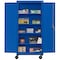 Sandusky Shelf Cabinet, 78 in H, 36 in W, 24 in D, Recessed, Three-Point Locking, 4 Shelves TA4R362472-06 - alternate 5