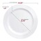 Smarty Had A Party 1025 Solid White Economy Round Disposable Plastic Dinner Plates 120 Plates, 120PK 110WH-CASE - alternate 2