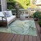 Homeroots 5' X 8' Green Abstract Washable Non Skid Indoor Outdoor Area Rug 559383 - alternate 4