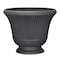 L&G 12.9 in. H X 16 in. D Polyresin Pedestal Urn Planter Charcoal PVE8016TKI - alternate 1
