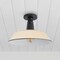 Jonathan Y Camila 14" 1-Light Classic Industrial Indoor/Outdoor Iron LED Semi Flush Mount, Matte Almond JYL7617J - alternate 5