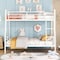 Homeroots White Full XL Over Queen Contemporary Metal Bunk Bed 590296 - alternate 5