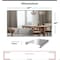 Fab Glass And Mirror Glassless Full Length Mirror Shatterproof Unbreakable Wall Mirror for Gym, Dance Studio, Home W GLM36x72BL - alternate 3