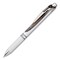 Pentel EnerGel Pearl Deluxe RTX Gel Pen, Retractable, Medium 0.7 mm, Black, Pearl White/Smoke Barrel, 12PK BL77PW-A - alternate 2