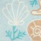 Homeroots 32" Blue Tan And White Cotton Seashells And Coral Bath Rug 634900 - alternate 7