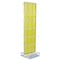 Azar Displays Yellow Two-Sided Pegboard Floor Display On Studio Base with 50 6in Clear Hooks 700770-YEL-6C50 - alternate 4