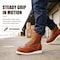 Handpoint Stylish Classic 8 in Soft Toe Mens Work Boots Leather Slip Resistant Durable Breathable, 6.5 HVB808EE-6.5 - alternate 8