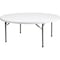Flash Furniture Round Wh 72Rnd Plastic Fold Table, 71" W, 71" L, 29" H, Plastic Top, White DAD-YCZ-180R-GW-GG - alternate 1