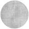 Homeroots 8' Silver And Gray Round Abstract Washable Indoor Outdoor Area Rug 587304 - alternate 4