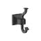 Amerock Mulholland Matte Black Traditional Single Robe Hook BH36020MB - alternate 1