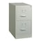 Hirsh 15" W 2 Drawer Vertical File Cabinet, Light Gray, Letter 14417 - alternate 1