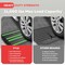 Pyle 4 ft. Rubber Threshold Curb Ramp, Heavy Duty, Non-Slip Car Ramp for Driveways, Garages, and PCRMP4SG - alternate 3