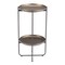Homeroots 32" Bronze And Gray Steel Round Pedestal End Table 572180 - alternate 6