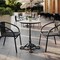 Flash Furniture 24" Round White Faux Marble Table, 22.75x22.75 Black Bistro Base, Seamless Surface Technology ST-RD24-WHMAR-SDAT2222-GG - alternate 5