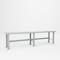 Pucel F Series Workbench, 120 in W x 24 in D x 32-1/2 in H - 37-1/2 in H, Light Blue F-24120-ABL - alternate 1