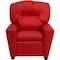Flash Furniture Kids Recliner, 25" to 39" x 28", Upholstery Color: Red, Frame Material: Hardwood, Plastic BT-7950-KID-RED-GG - alternate 1