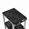 Luxor 42''H 3-Shelf Utility Cart, Electric, Black Shelves, Nickel Legs UCPL1E-N - alternate 6