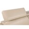 Homeroots 71" Beige And Silver Genuine Leather Loveseat 546439 - alternate 7