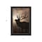 Homeroots Elk Sunrise Black Framed Print Wall Art 530017 - alternate 3