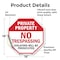 Signmission Private Property No Trespassing Vio, 18 Inch X 18 Inch, Vinyl Decal OC-D-18-167 - alternate 2