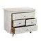Homeroots 30" White Four Drawer Nightstand 488763 - alternate 1