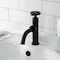 Kingston Brass One-Handle Single-Hole Bathroom Faucet with Push Pop-Up Drain, Matte Black KS2820CG - alternate 2