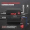 Pyle Pyle Auto 2-Channel Marine Amplifier, 200W RMS 4 OHM, Bluetooth, Full Range, High Crossover, HD Music PLMRMB2CB - alternate 4