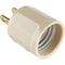 Leviton 600W 125V Ivory Outlet to Light Socket Adapter 006-00061I - alternate 2