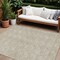 Homeroots 8' X 10' Beige And Ivory Geometric Washable Indoor Outdoor Area Rug 594974 - alternate 1