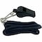 Champion Sports Plastic WhistleBulk Lanyard Pack, Black, 12PK CSIBP601 - alternate 1